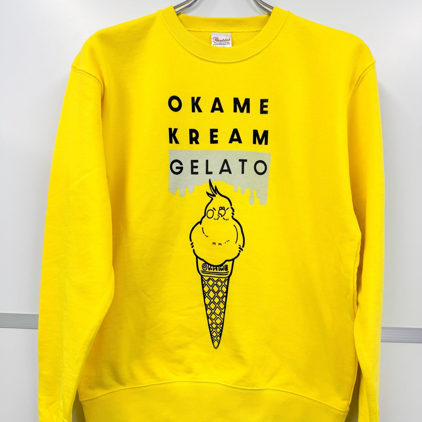 Okame Kream Gelato トレーナー(イエロー)