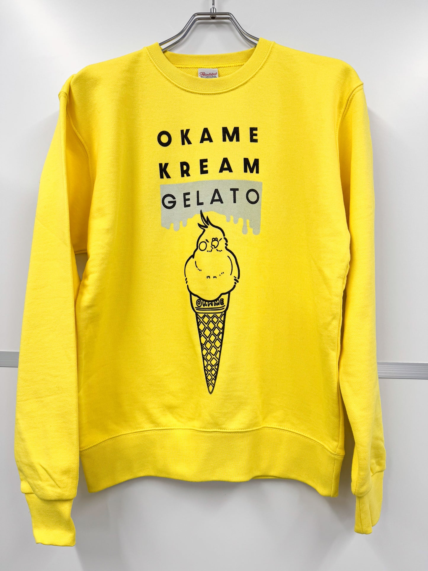 Okame Kream Gelato トレーナー(イエロー)