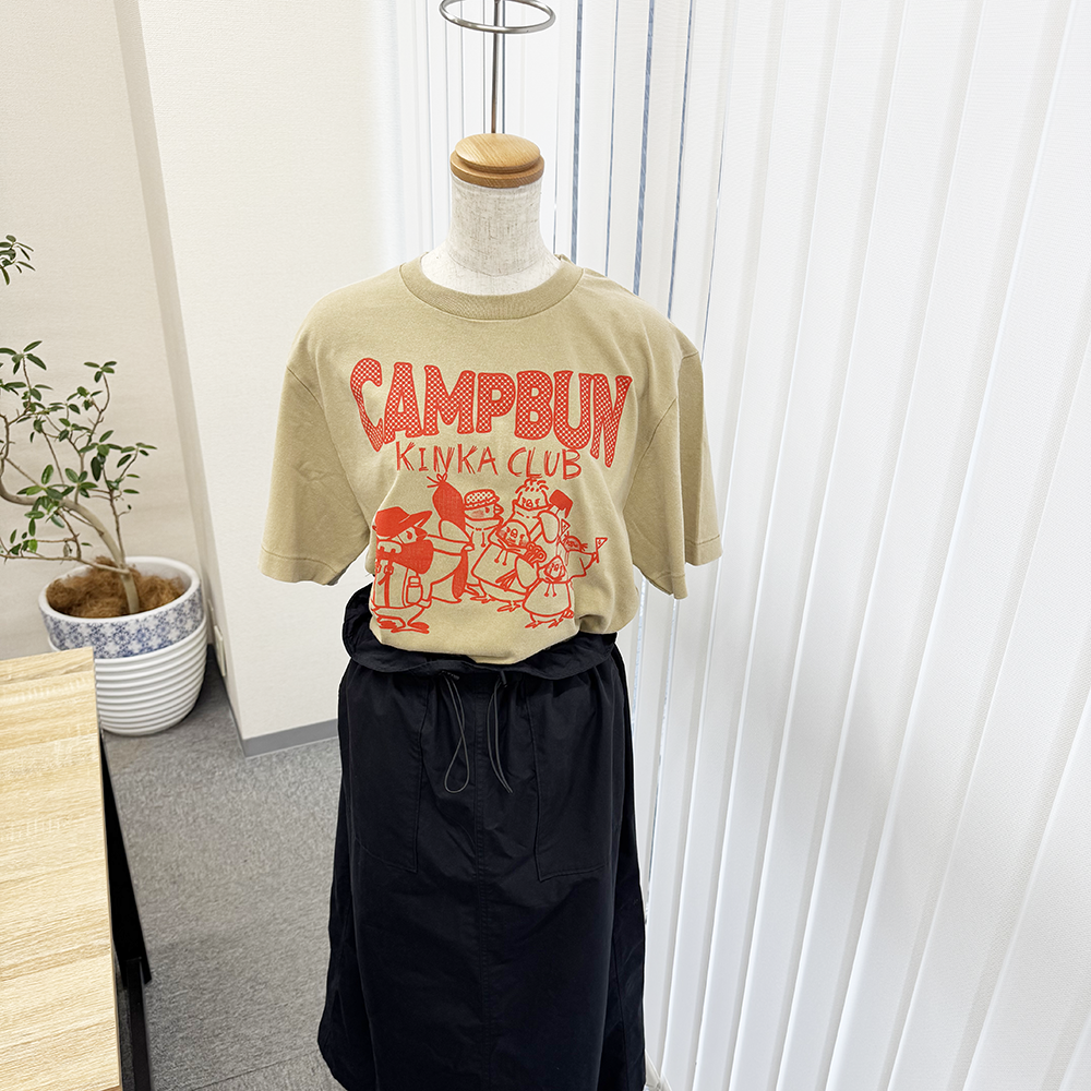 CAMPBUN KINKA CLUBシルクスクリーンTシャツ