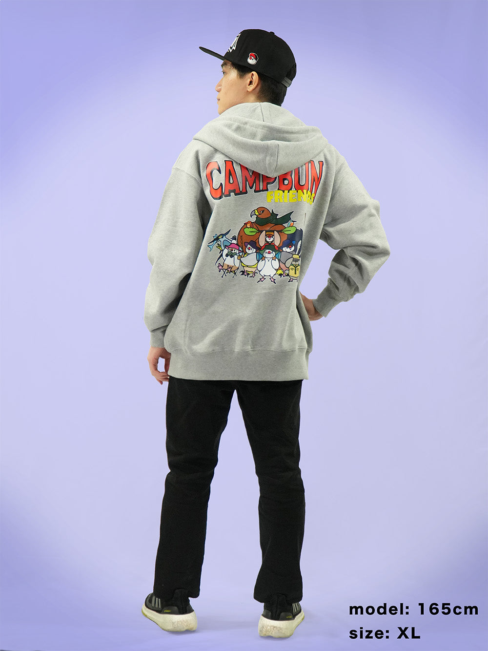 CAMPBUN Friendsジップパーカー