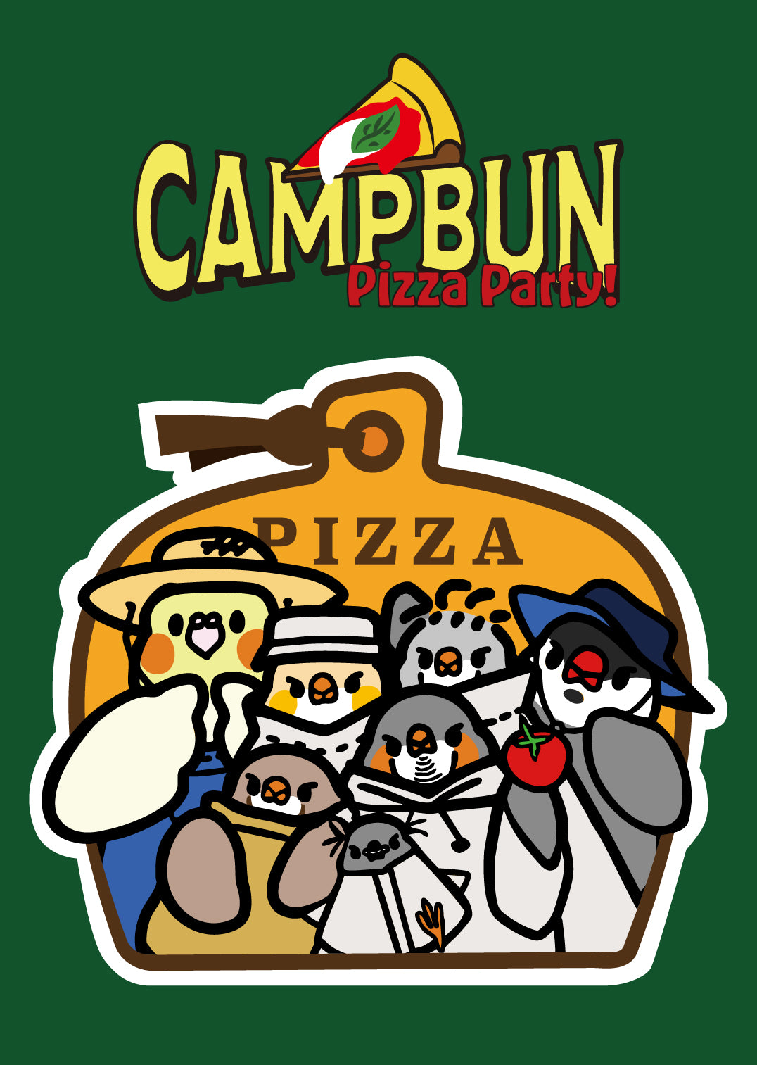 CAMPBUN PIZZA PARTY ステッカー