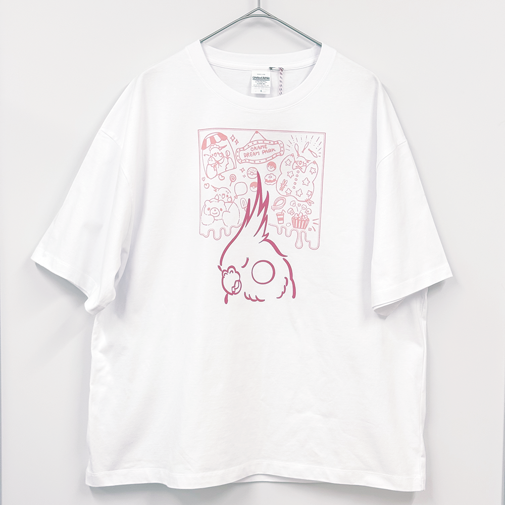 OKAME DREAM PARK Tシャツ (小鳥事変コラボ)